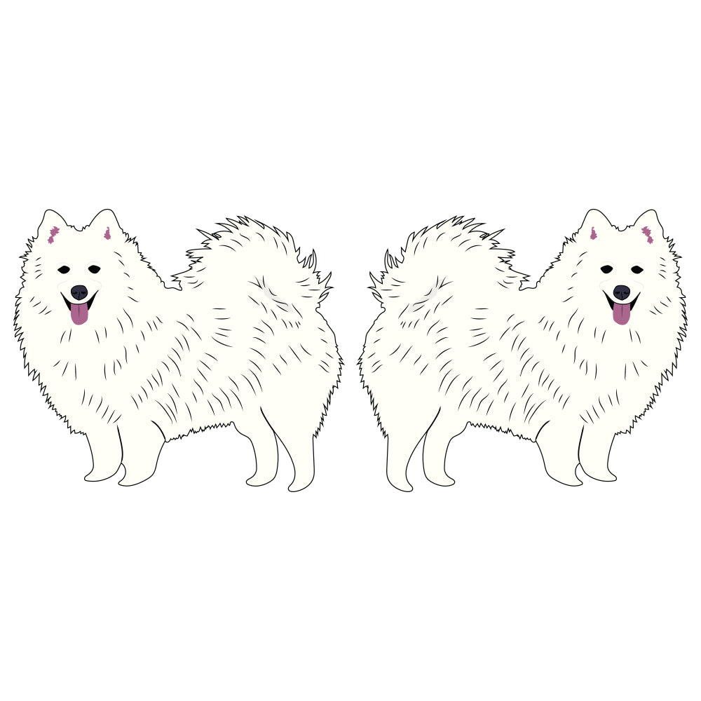 Japanese Spitz Dog Decal