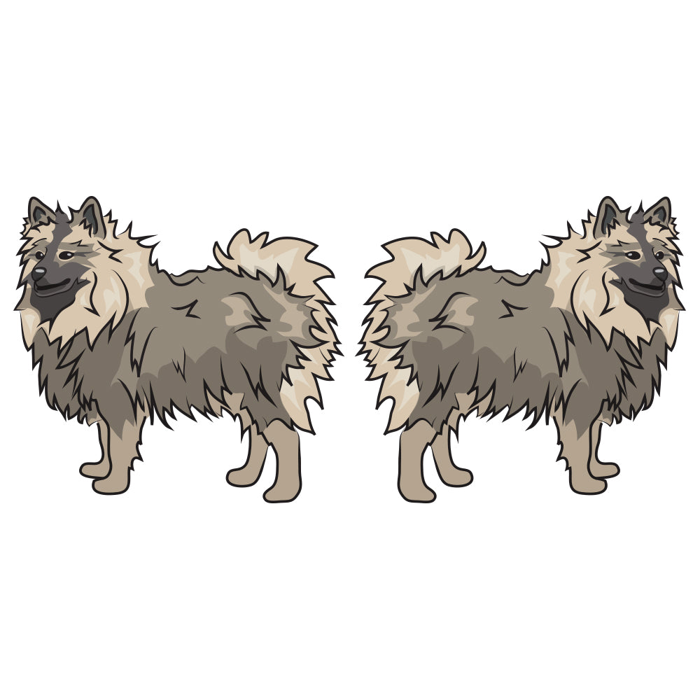 Keeshonden Dog Decal