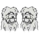 Maltese Dog Decal
