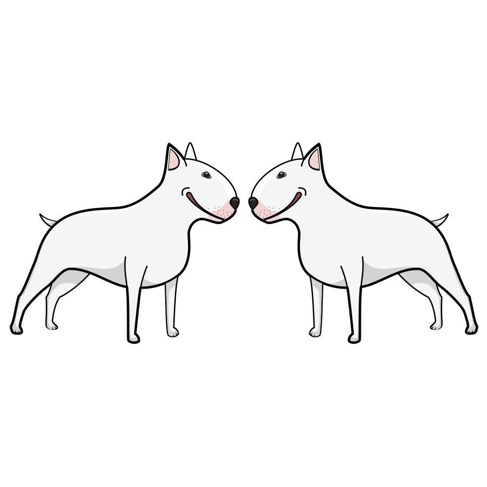 Miniature Bull Terrier Dog Decal