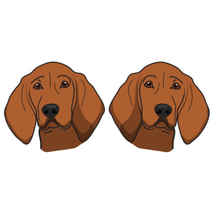 Redbone Coonhound Dog Decal