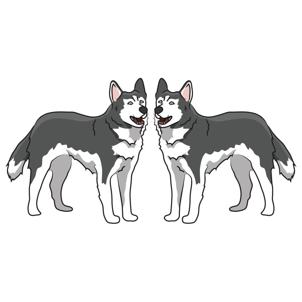 Siberian Husky Dog Decal