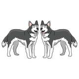Siberian Husky Dog Decal