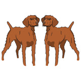 Wirehaired Vizsla Dog Decal