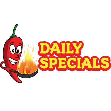 Daily Specials Die Cut Decal