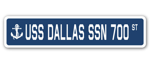 USS Dallas Ssn 700 Street Vinyl Decal Sticker