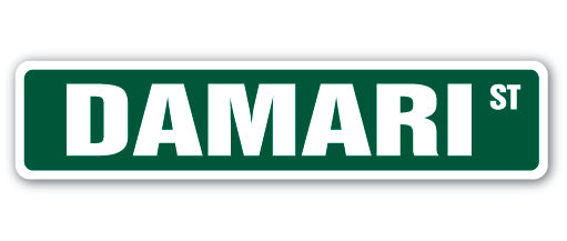 DAMARI Street Sign