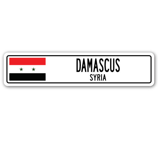 DAMASCUS, SYRIA Street Sign