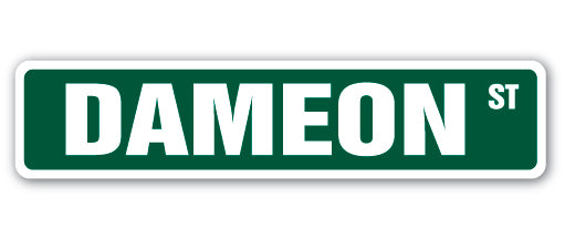 DAMEON Street Sign