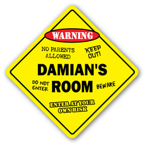 Damian's Room Vinyl Decal Sticker