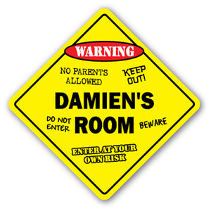 Damien's Room Vinyl Decal Sticker