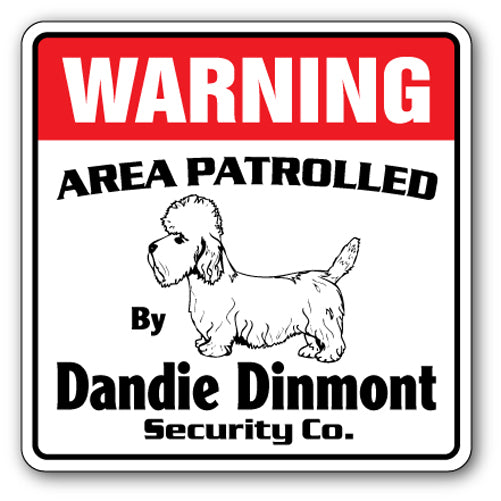 Dandie Dinmont Security Vinyl Decal Sticker