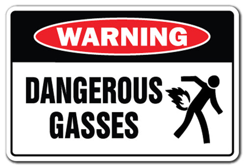 Dangerous Gases Vinyl Decal Sticker