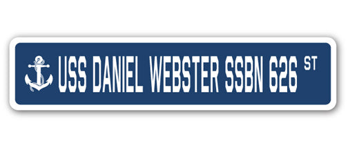 USS Daniel Webster Ssbn 626 Street Vinyl Decal Sticker
