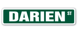 DARIEN Street Sign