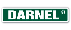 DARNEL Street Sign