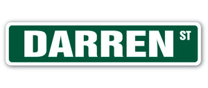 DARREN Street Sign