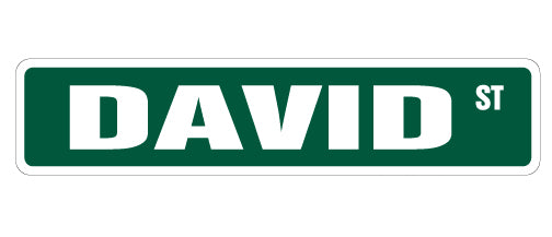 David Street Vinyl Decal Sticker