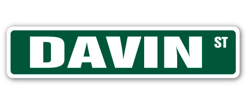 DAVIN Street Sign