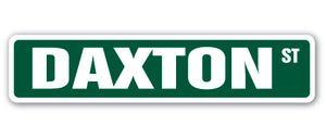 DAXTON Street Sign