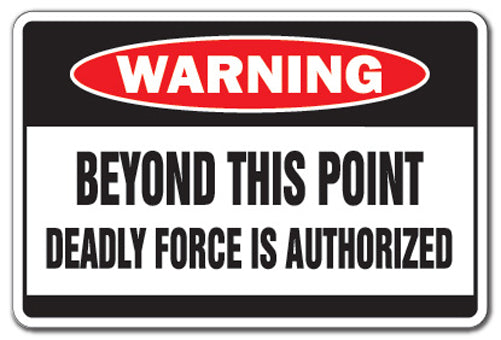 Beyond This Point Vinyl Decal Sticker