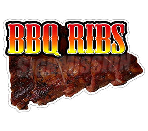 Bbq Ribs Die Cut Decal