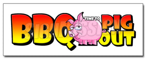 BBQ Pig Out Decal