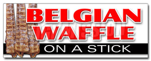 Belgian Waffle On A Stick Decal