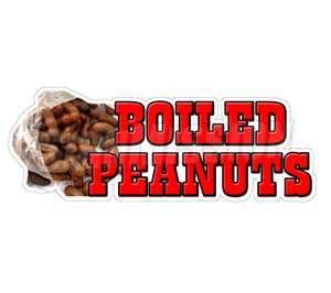 Boiled Peanuts Die Cut Decal