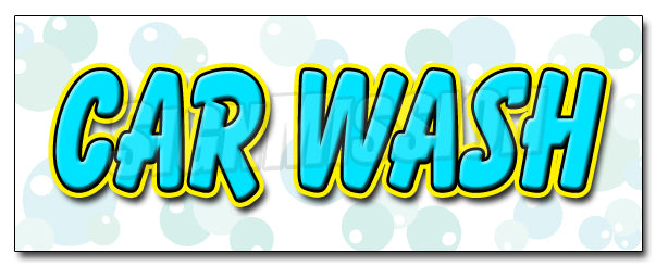 Car Wash Decal