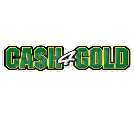 Cash for Gold Die Cut Decal