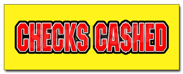 Checks Cashed Decal