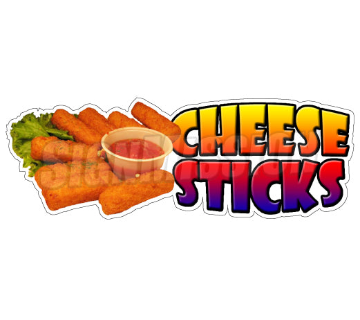 Cheese Sticks Die Cut Decal