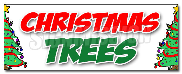 Christmas Trees Decal
