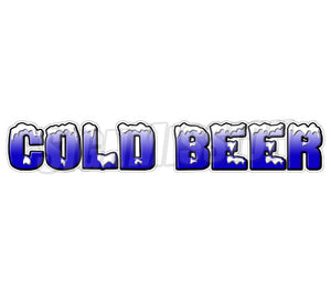 Cold Beer Decal
