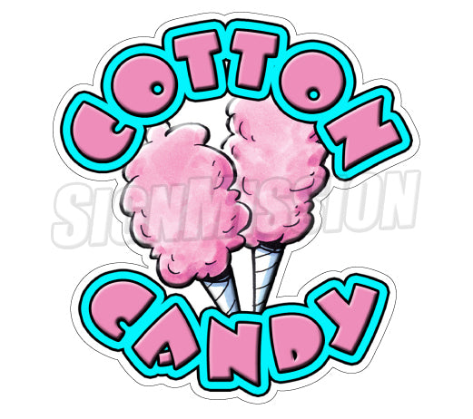 Cotton Candy Die Cut Decal