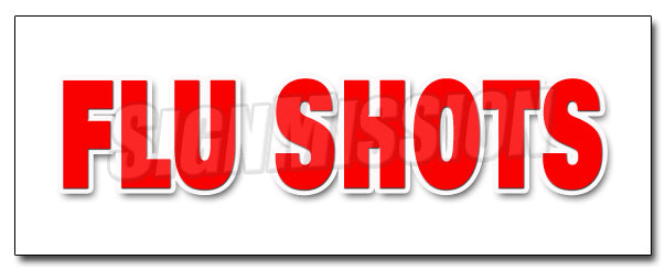 Flu Shots Decal