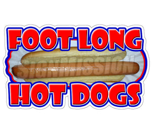 Foot Long Hotdog Decal