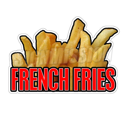 Fries1 Die Cut Decal