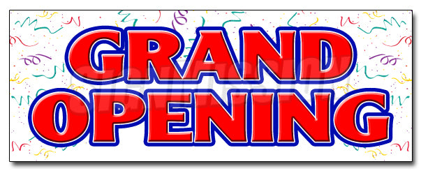 Grand Opening Decal