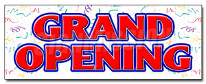 Grand Opening Decal