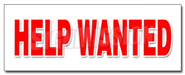 Help Wanted Decal