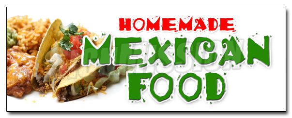 Homemade Mexican Food Decal