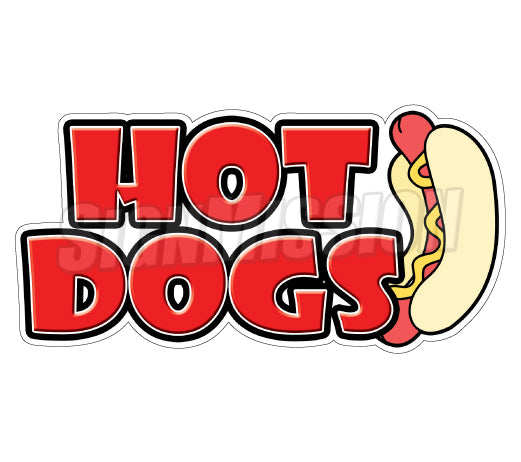 Hotdogs1 Die Cut Decal