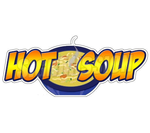 Hot Soup Die Cut Decal