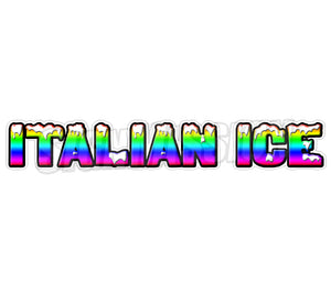 Italian Ice Decal