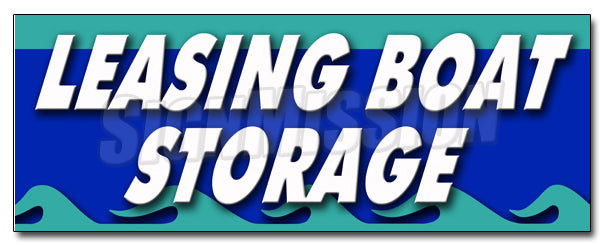Leasing Boat Storage Decal