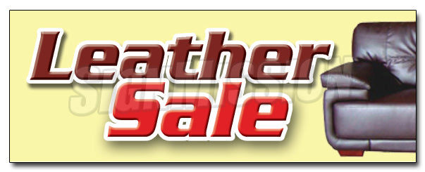 Leather Sale Decal