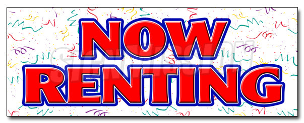 Now Renting Decal