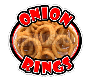 Onion Rings Die Cut Decal